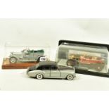 THREE UNBOXED FRANKLIN MINT DIECAST MODELS, 1/24 scale, 1907 Rolls-Royce Silver Ghost, with swing