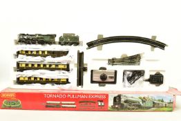 A BOXED HORNBY RAILWAYS OO GAUGE TORNADO PULLMAN EXPRESS TRAIN SET, No.R1169, comprising A1 Trust