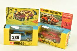 TWO BOXED CORGI TOYS CARS, Mini Cooper 'Magnifique', No.334 and Mini Marcos GT850, No.341, both in