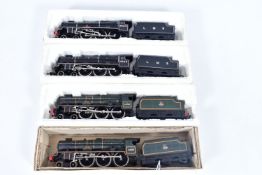 FOUR BOXED AIRFIX GMR OO GAUGE REBUILT ROYAL SCOT CLASS LOCOMOTIVES, 2 x 'Royal Scots Fusilier',