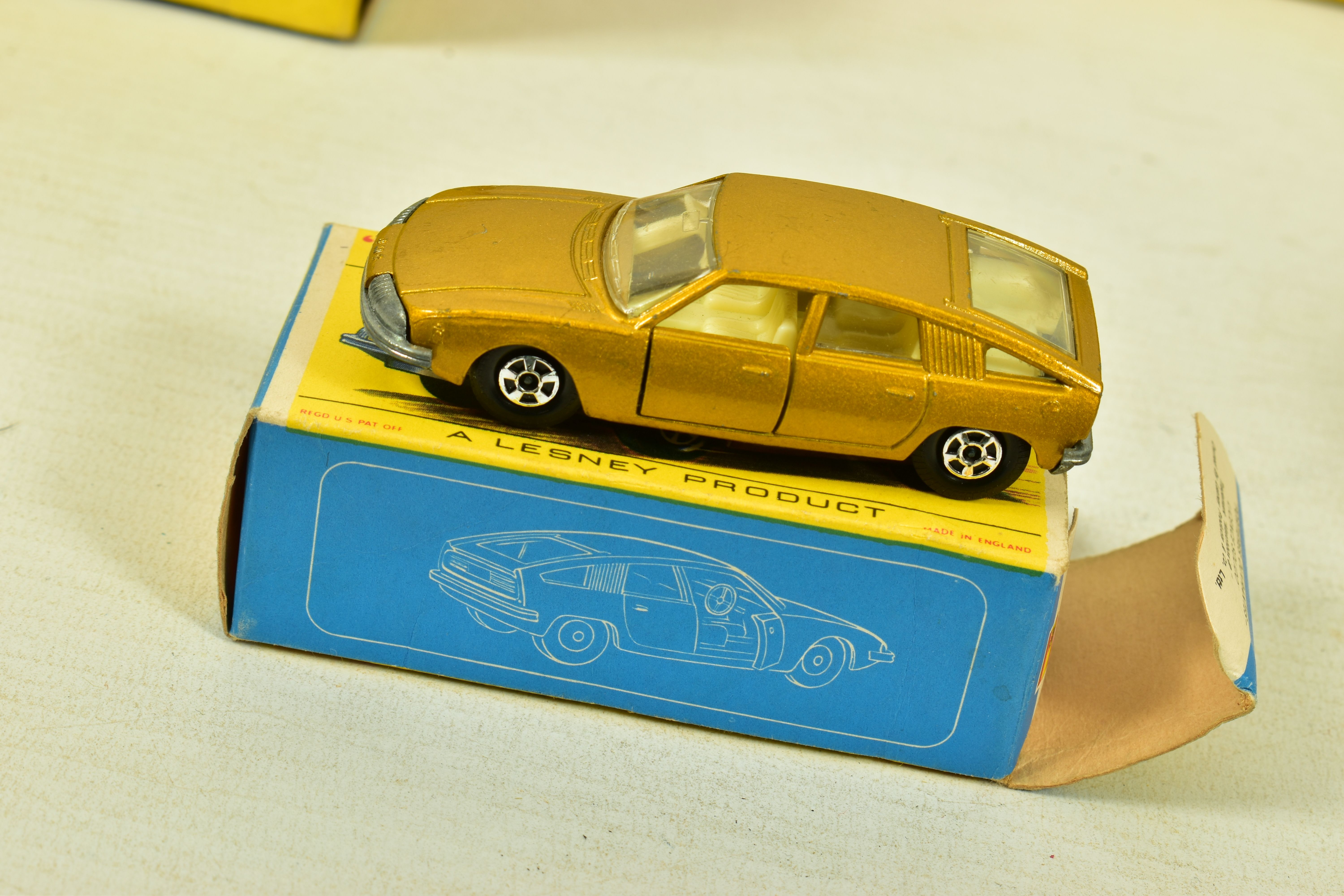 A BOXED LESNEY MATCHBOX 1-75 SERIES LAMBORGHINI MIURA P400, No.33, Superfast version with yellow - Image 7 of 7