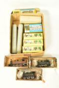 FOUR BOXED HO GAUGE TANK LOCOMOTIVES, assorted continental outline examples by Rivarossi,