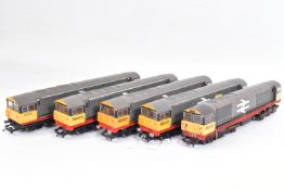 FIVE BOXED HORNBY RAILWAYS OO GAUGE CLASS 58 LOCOMOTIVES, four are No.58 001 and one is No.58 007 (