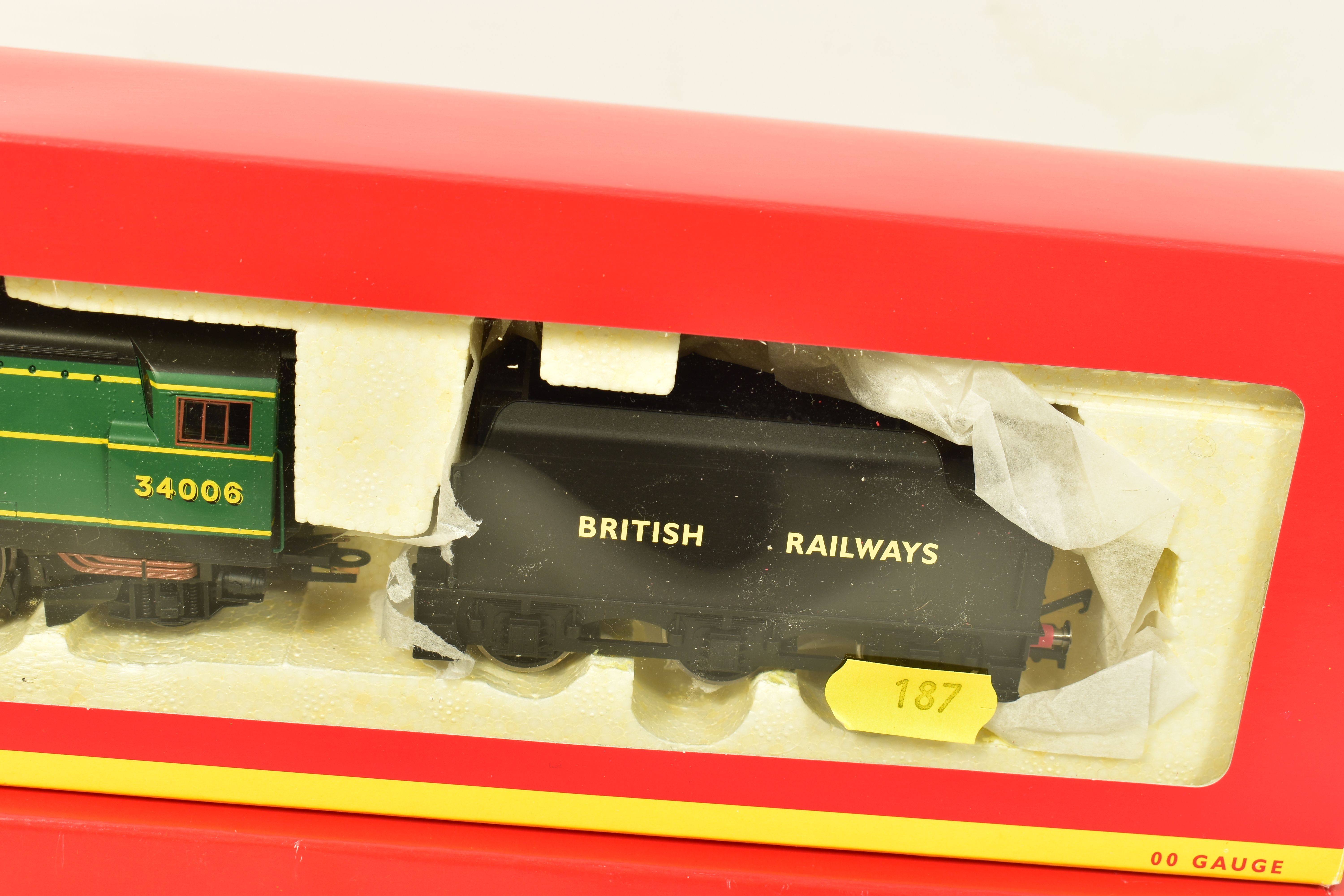 THREE BOXED HORNBY RAILWAYS OO GAUGE LOCOMOTIVES, limited edition West Country class 'Bude' No. - Image 7 of 12