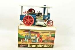 A BOXED WILESCO DAMPFTRAKTOR MODEL LIVE STEAM ROLLER, Old Smokey , No.D40, all parts present, with