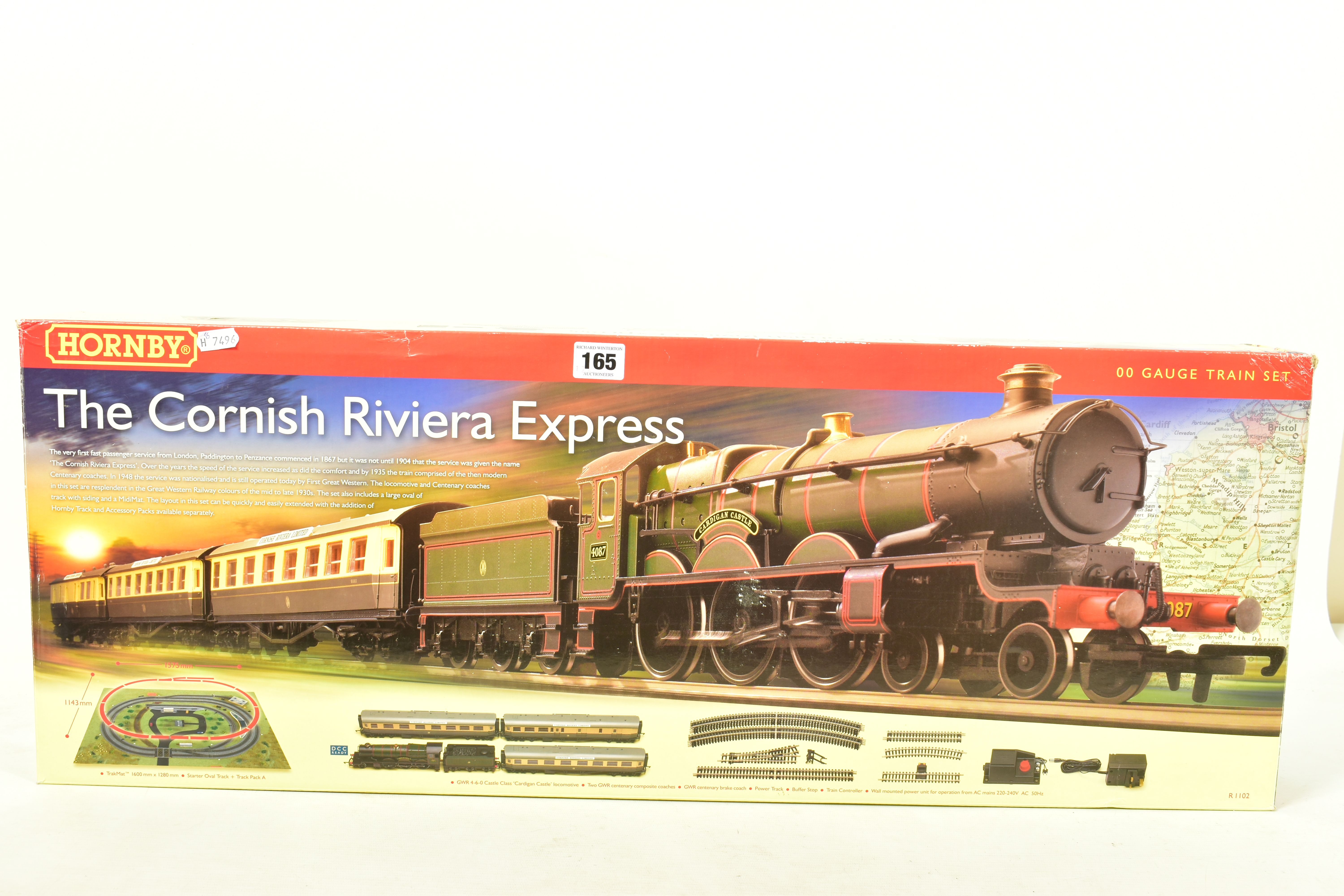 A BOXED HORNBY RAILWAYS OO GAUGE THE CORNISH RIVIERA EXPRESS SPECIAL EDITION TRAIN SET, No.R1102, - Image 6 of 6