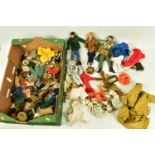 A QUANTITY OF 70'S ACTION MAN FIGURES, CLOTHING AND ACCESSORIES, three figures, one with a beard,