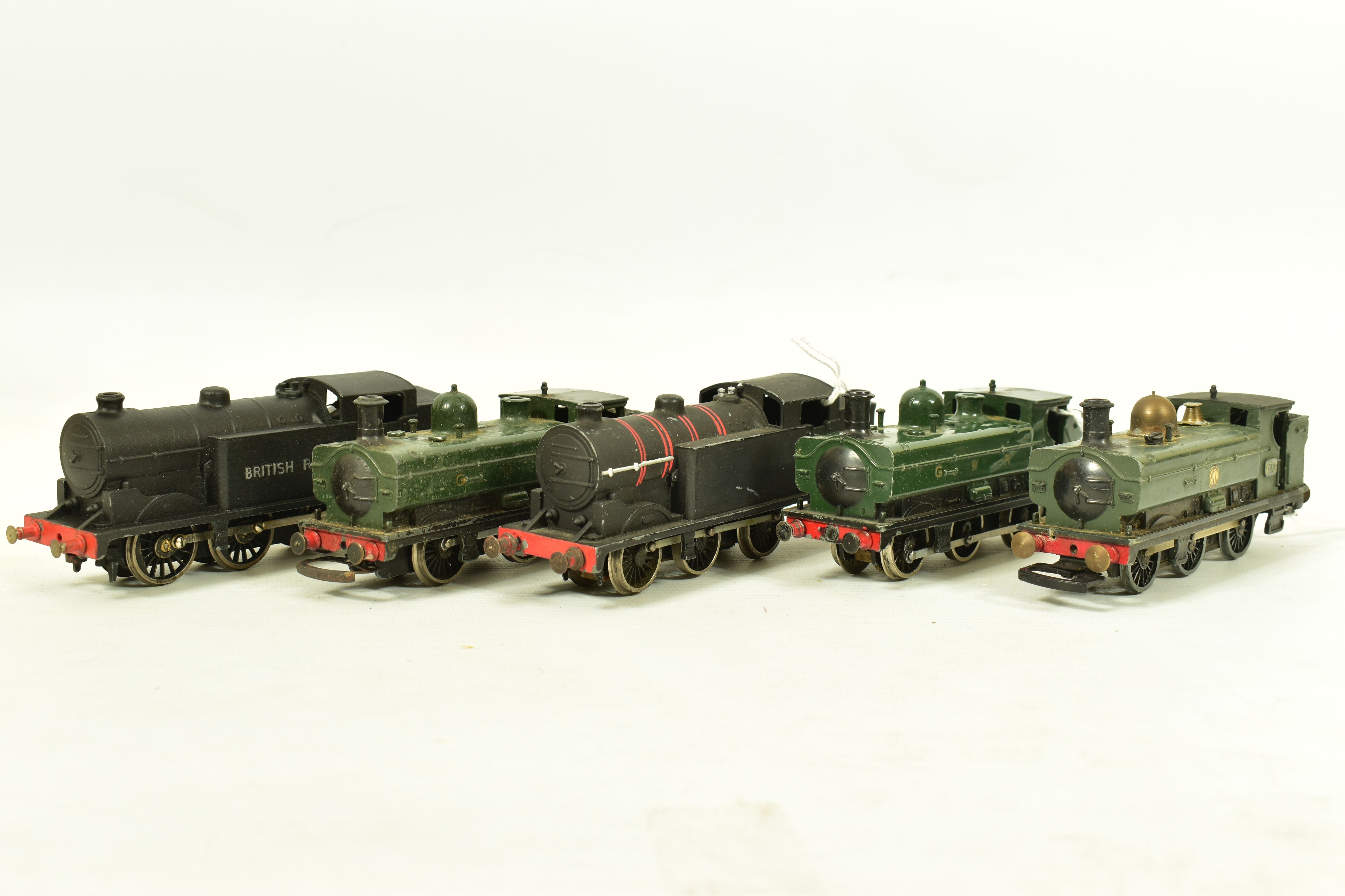 FIVE BOXED CASTLE ART/GAIETY/JVM LOCOMOTIVES, 2 x class N2 tank, one with No.46917 and British