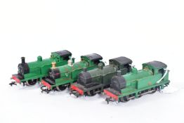 FOUR BOXED HORNBY DUBLO CLASS R1 TANK LOCOMOTIVES, 3 x No.31340, B.R. green livery (2207) and