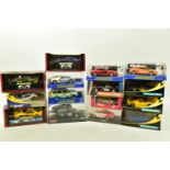 A COLLECTION OF MODERN BOXED SCALEXTRIC, NINCO AND CARRERA CARS, majority are Scalextric, to include