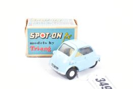 A BOXED SPOT-ON B.M.W. ISETTA, No.118, example in light blue, very minor paint loss and wear, mainly
