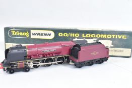 A BOXED TRI-ANG WRENN OO GAUGE DUCHESS CLASS LOCOMOTIVE, 'City of London' No.46245, B.R. maroon