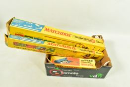 A BOXED LESNEY MATCHBOX 1-75 SERIES LAMBORGHINI MIURA P400, No.33, Superfast version with yellow