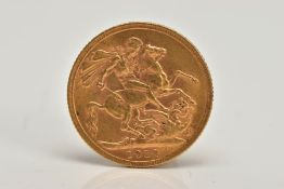 A FULL GOLD SOVEREIGN COIN GEORGE V 1912 IN CASE