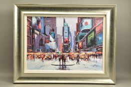 HENDERSON CISZ (BRAZIL 1960) 'TIMES SQUARE AT TWILIGHT', a signed limited edition print of an