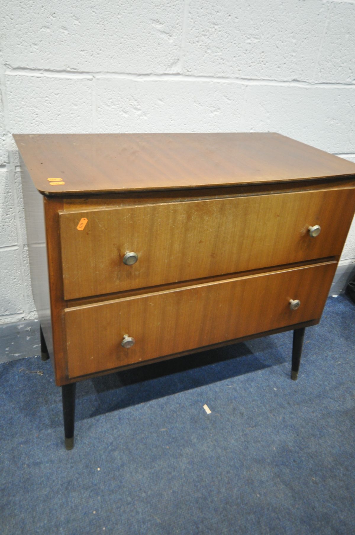 A VINTAGE SHEFCO KITCHEN CABINET, width 85cm x depth 43cm x height 104cm, a tall chest of five - Image 4 of 4