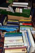 BOOKS, five boxes containing approximately 105 miscellaneous titles in hardback format, subjects