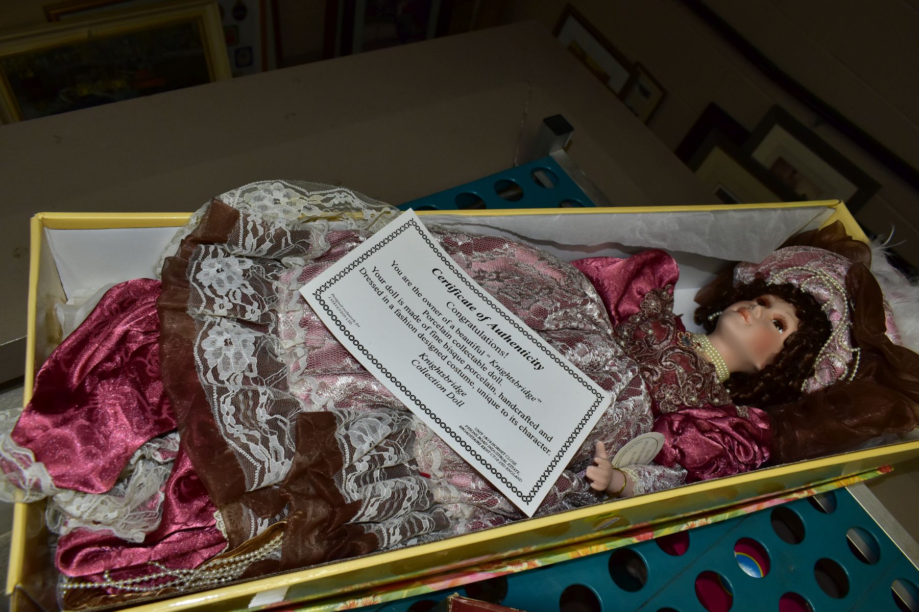 FOUR BOXES AND LOOSE CERAMICS, GLASSWARE, METALWARE, COLLECTORS DOLLS, ETC, including a Royal - Image 4 of 15