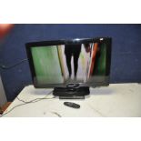 A PHILIPS 32PFL3606H 32in TV with remote and a Digihome DVD player (draw sticks) (both PAT pass