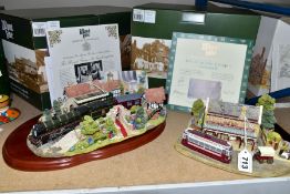 TWO BOXED LIMITED EDITION LILLIPUT LANE SCULPTURES, comprising It's all at the Co-op - Beamish no