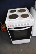 A BEKO S502 ELECTRIC COOKER width 50cm, depth 64cm and height 88cm (no PAT due to bare cable)