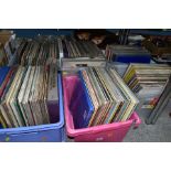 SIX BOXES OF RECORDS, approximately three to four hundred vinyl LPs, to include classical, gospel,