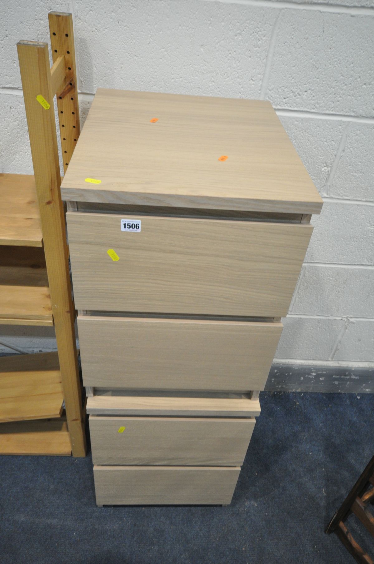 A QUANTITY OF OCCASIONAL FURNITURE, to include a pair of modern two drawer bedside cabinets, two - Image 2 of 2