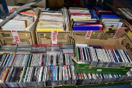 NINE BOXES OF SHEET MUSIC, CDS AND RECORDS, to include four boxes of assorted sheet music for piano,