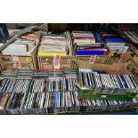 NINE BOXES OF SHEET MUSIC, CDS AND RECORDS, to include four boxes of assorted sheet music for piano,