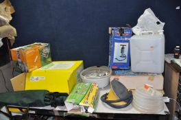 A COLLECTION OF CAMPING EQUIPMENT including a Rechaurd Transat gas stove, a Gelert Parker gas stove,