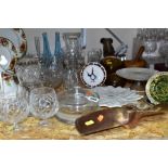 A GROUP OF CERAMICS, GLASSWARES, A PROPELLER AND SUNDRY ITEMS, to include a Typhoon frosted glass