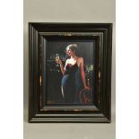 FABIAN PEREZ (ARGENTINA 1967) 'TIFFANY WITH CHAMPAGNE', a signed limited edition print of a female