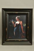 FABIAN PEREZ (ARGENTINA 1967) 'TIFFANY WITH CHAMPAGNE', a signed limited edition print of a female