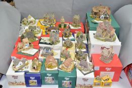 TWENTY SIX BOXED LILLIPUT LANE SCULPTURES, from various collections, comprising The Almonry (