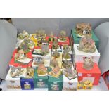 TWENTY SIX BOXED LILLIPUT LANE SCULPTURES, from various collections, comprising The Almonry (