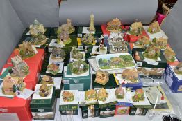 THIRTY FIVE BOXED LILLIPUT LANE SCULPTURES/PLAQUE FROM VARIOUS COLLECTIONS, with deeds except