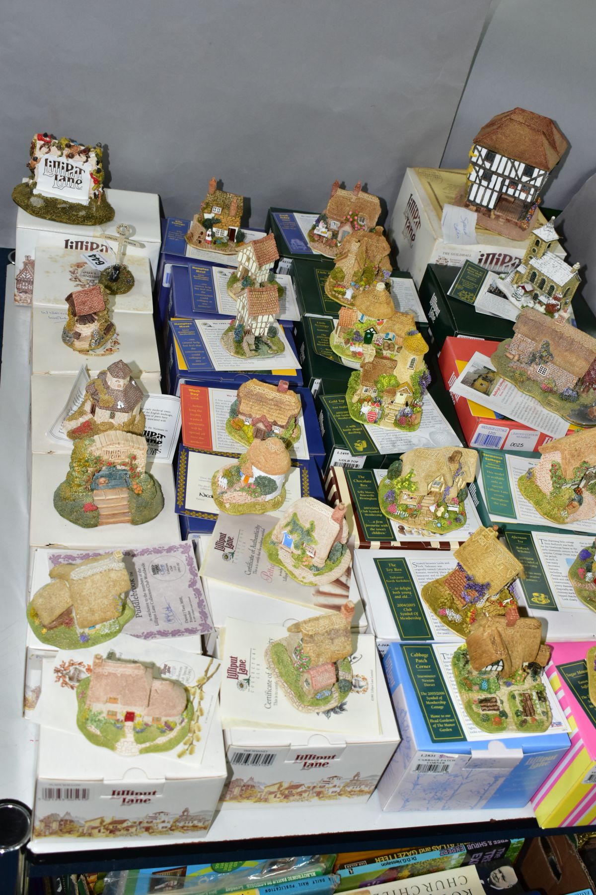 TWENTY EIGHT BOXED LILLIPUT LANE SCULPTURES, with deeds except where mentioned, comprising twenty