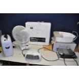 FIVE ITEMS OF HOUSEHOLD ELECTRICALS including a Breville toastie maker, a Rexel paper Shredder, a My