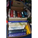 FOUR BOXES OF BOOKS, thirty six titles to include reference, gardening, nature, DIY and Great