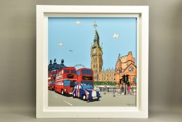 DYLAN IZAAK (BRITISH 1971) 'LONDON PRIDE', a signed limited edition print depicting London icons,