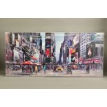 HENDERSON CISZ (BRAZIL 1960) 'NEW YORK CENTRAL' a signed limited box canvas print depicting an