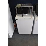 A KYOTO UNDER COUNTER FRIDGE width 50cm, depth 55cm and height 85cm and a Kenwood microwave (both