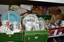 NINE BOXES AND LOOSE CERAMICS, GLASSWARES AND SUNDRY ITEMS, to include eleven pieces of Aynsley