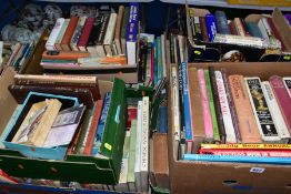 BOOKS, eight boxes containing approximately 210 miscellaneous titles, mainly in hardback format,