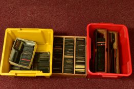 MAGIC LANTERN SLIDES, three boxes containing a large collection (several hundred) of glass