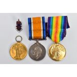 A BOX CONTAINING WW1 BRITISH WAR & VICTORY MEDAL PAIR, named 1415 Sapper L N JAMES, together with