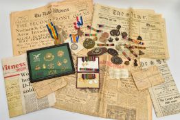 A GREAT WAR 1914-15 STAR TRIO OF MEDALS WITH ORIGINAL BOXES OF ISSUE, with Postal envelopes relating