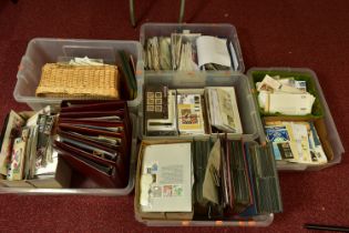 VERY LARGE UNTIDY COLLECTION OF STAMPS, of mainly GB decimal stamps as FDCs, PHQs and presentation