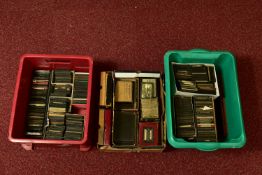 MAGIC LANTERN SLIDES, three boxes containing a large collection (several hundred) of glass