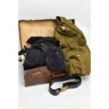 SUITCASE CONTAINING VARIOUS UNIFORM ITEMS, include 1963 pattern No 2 Dress Jacket, with Cpl stripe